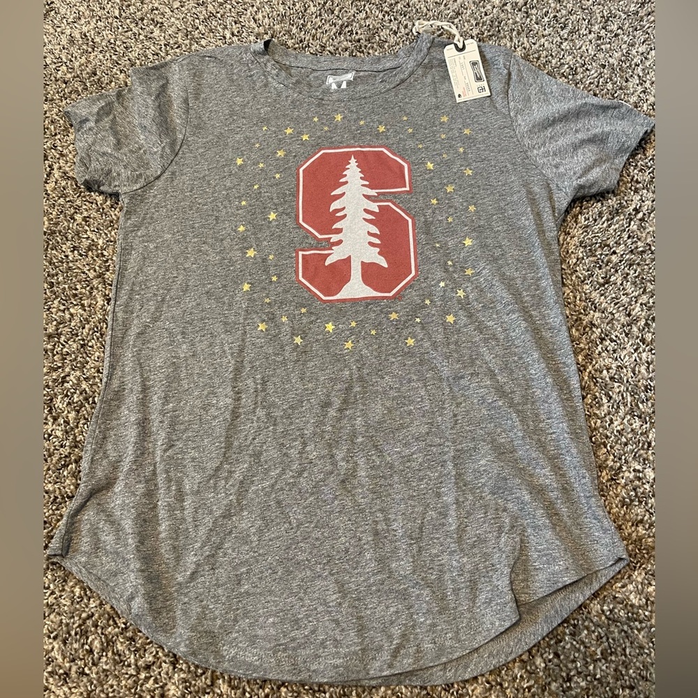 Nwt Stanford University Official Distressed Primary Logo Women's T Shirt